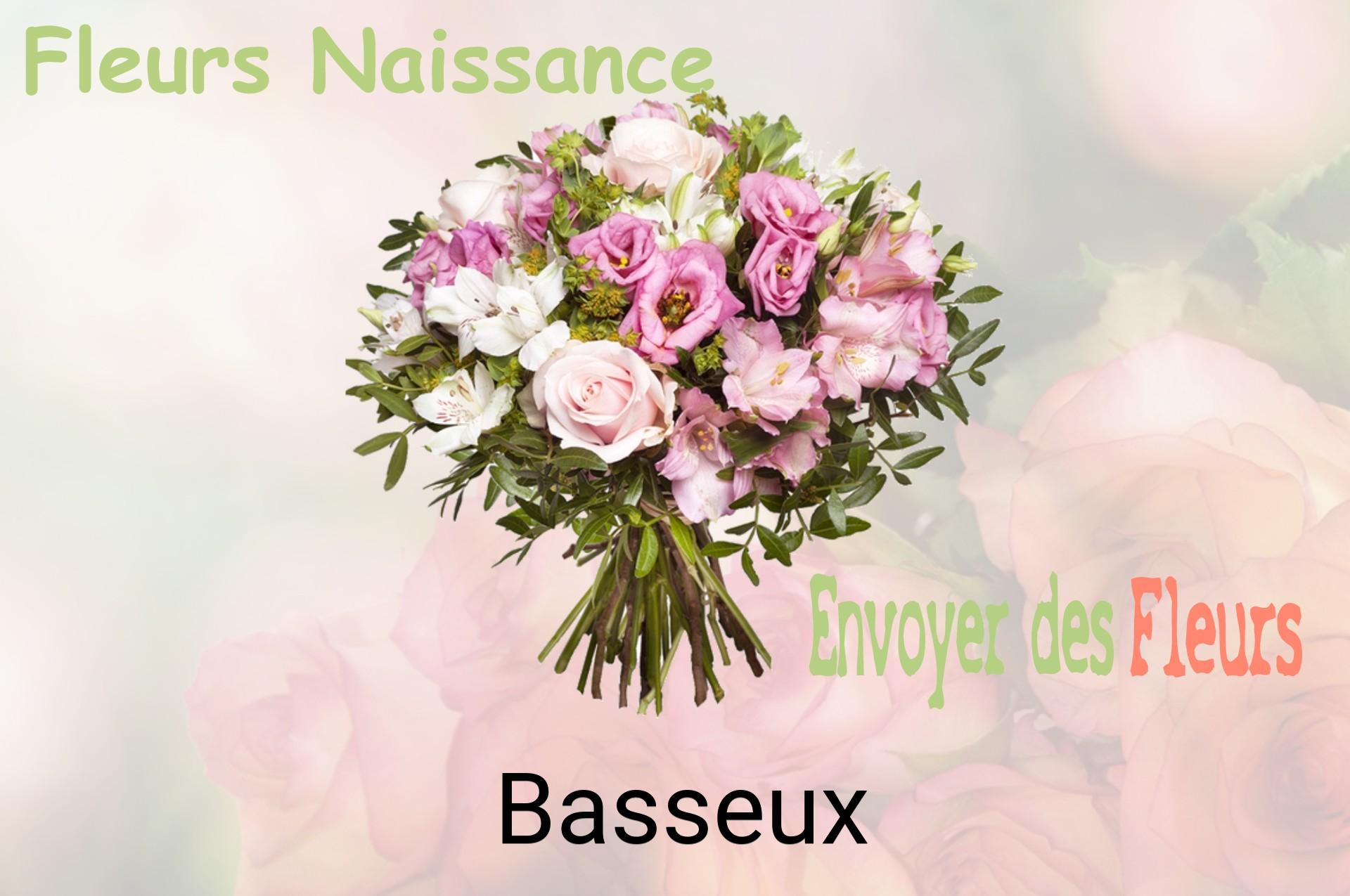 Bouquet de fleurs de naissance livré à Basseux
